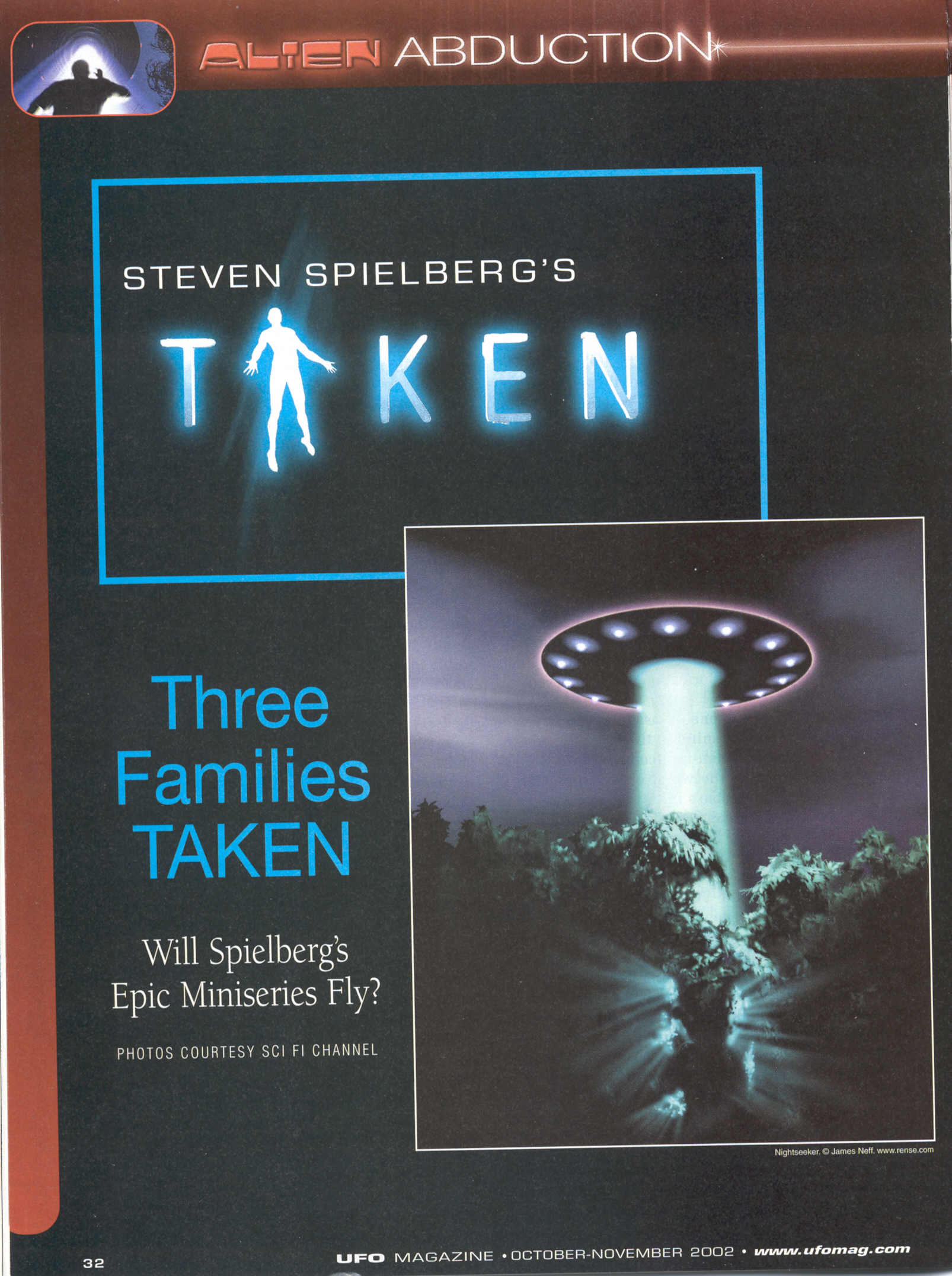 UFO - Oct-Nov 2002 - Three Families Taken - Page 1
Keywords: ;taken_media