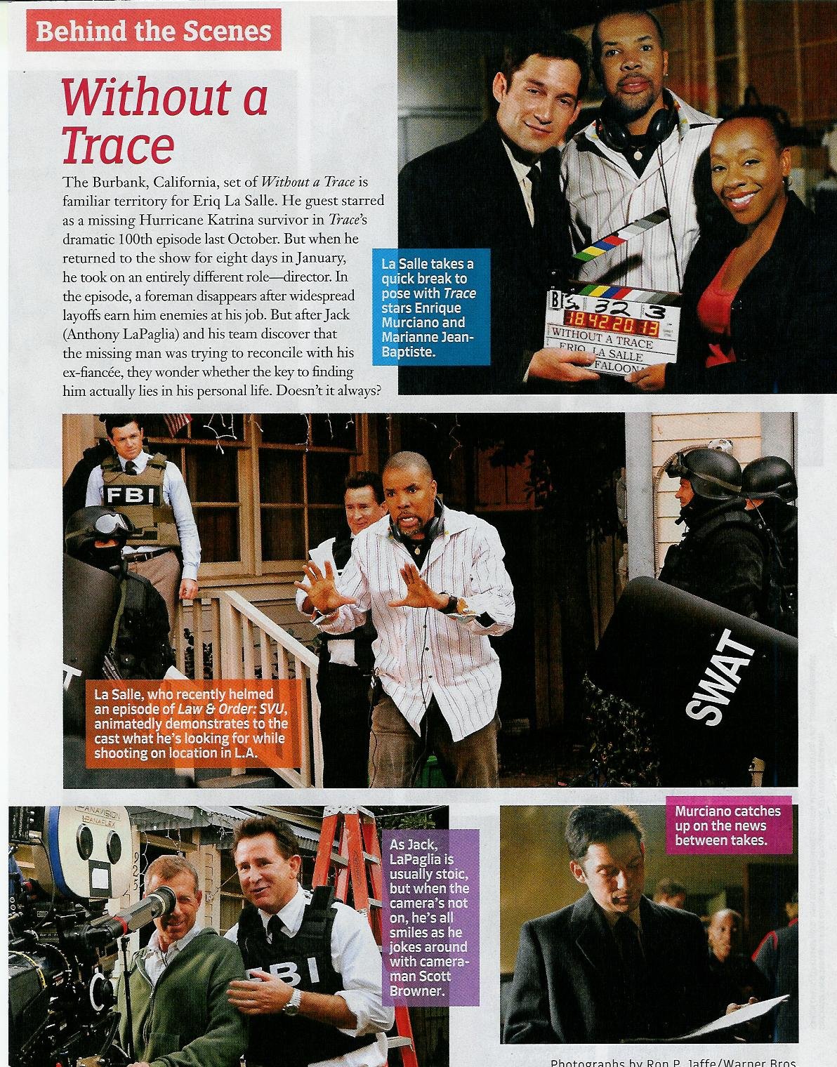 Behind the Scenes - Without A Trace
Keywords: candid_media;wat_media